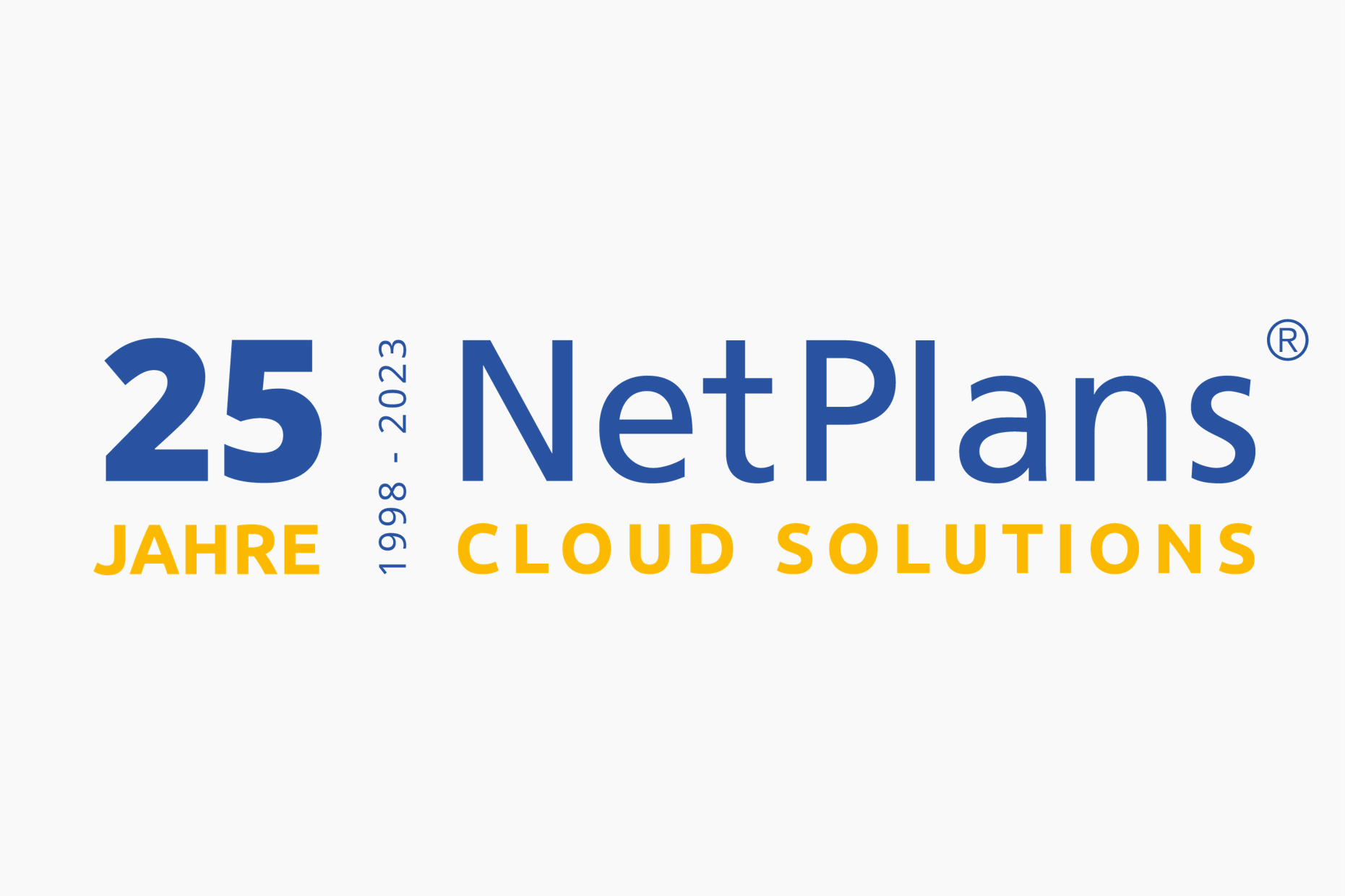 25 Jahre Logo NetPlans. Von 1998 bis 2023